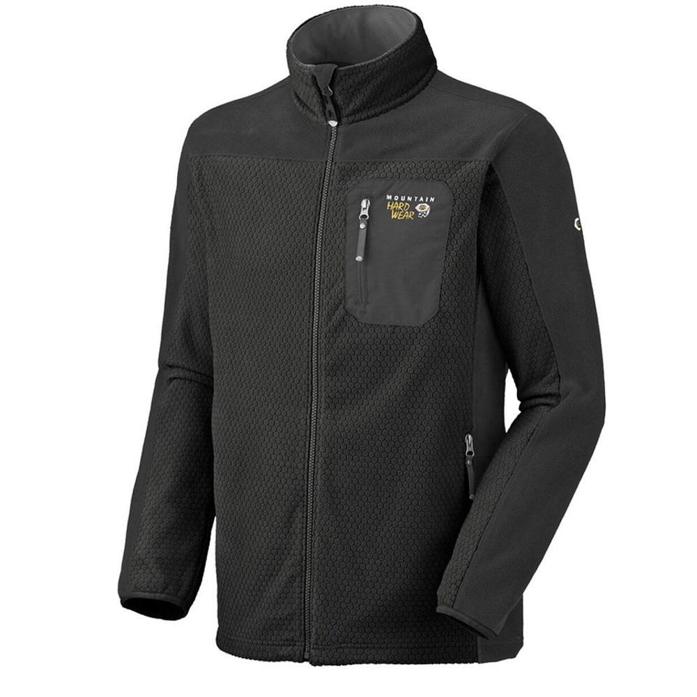 Men’s Black Mountain HardWear Fleece Jacket | Size Large